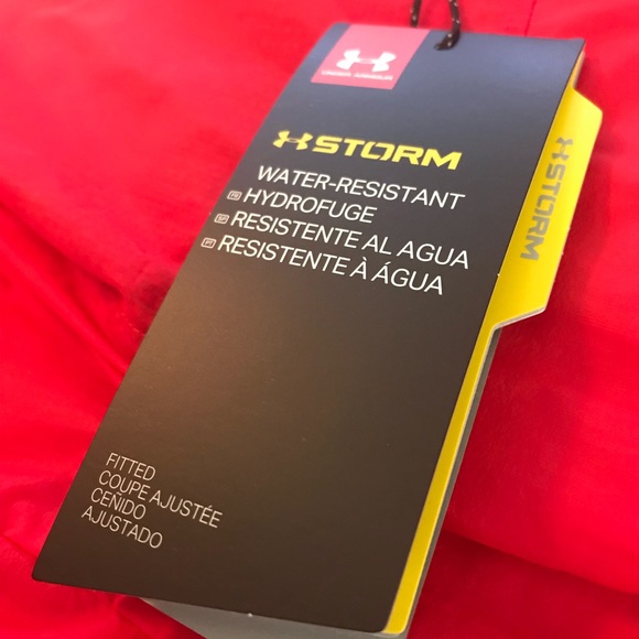 Under Armour Outerwear Red Scrambler Hybrid Jacket - Picture 4 of 5